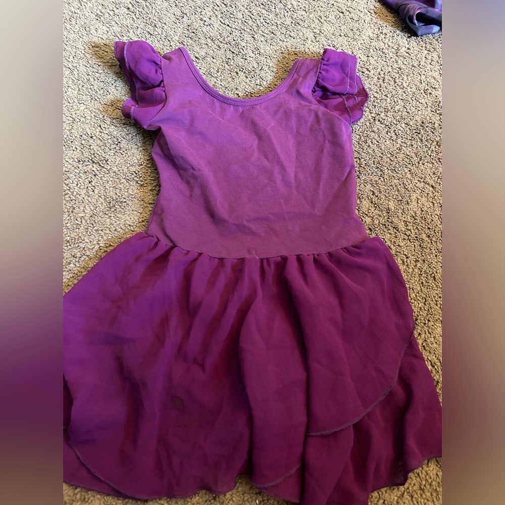 Purple girls size medium leotard